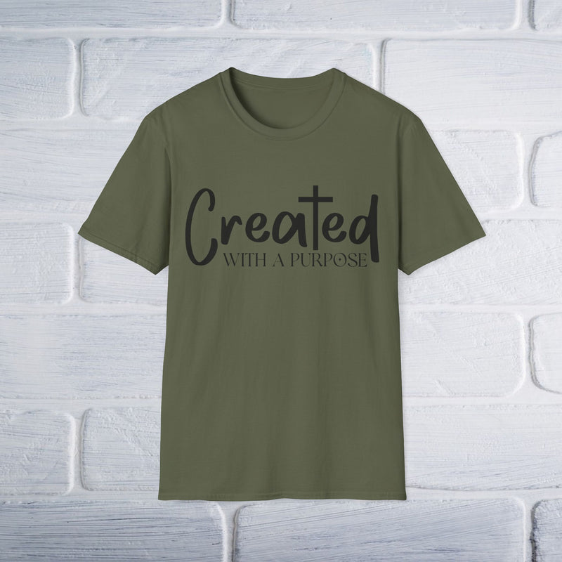 Created With A Purpose T-Shirt - Unisex Softstyle