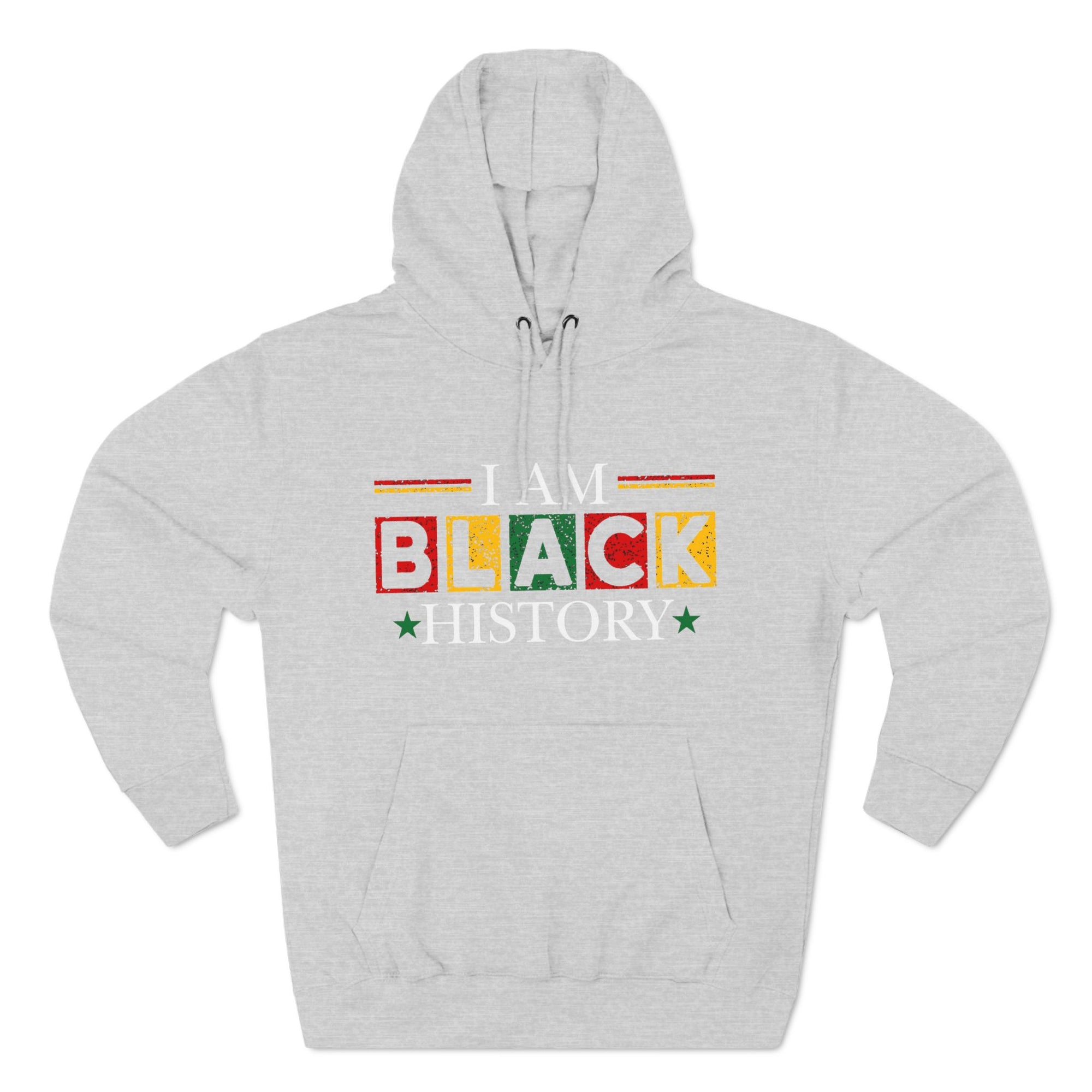 Black History Three-Panel Fleece Hoodie - Celebrate Identity & Culture