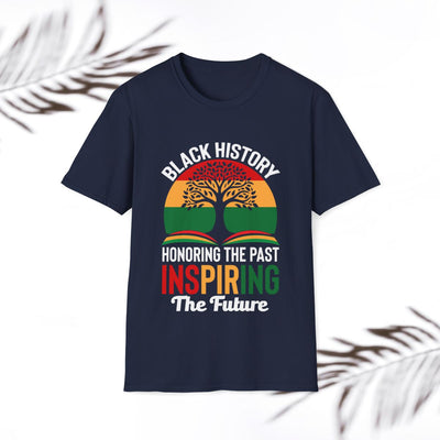 Black History Honoring the Past Inspiring the Future Urban Graphic Tee, Unisex T-Shirt