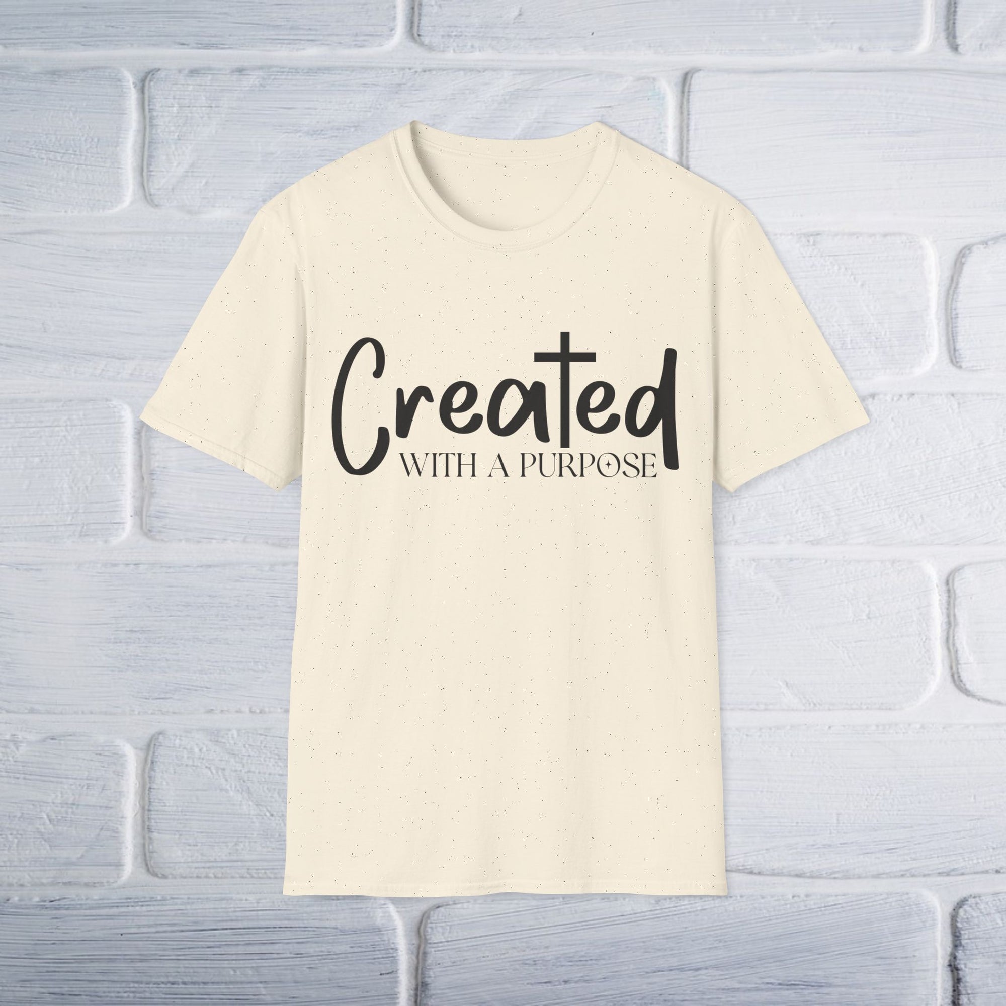 Created With A Purpose T-Shirt - Unisex Softstyle