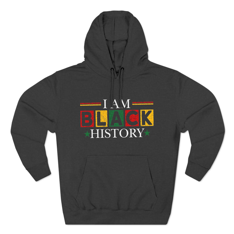 Black History Three-Panel Fleece Hoodie - Celebrate Identity & Culture