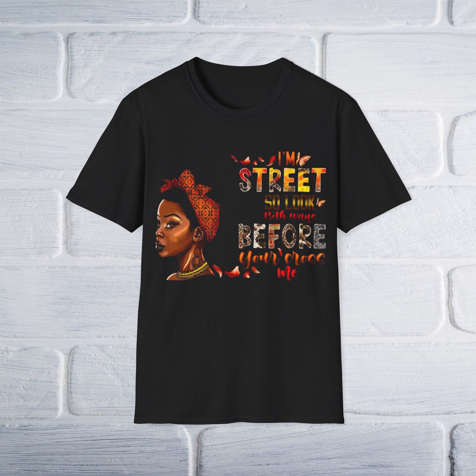 Street Attitude Unisex T-Shirt, Urban Graphic Tee, Cross Me Shirt, Cool Grunge Tee, Retro Style Top