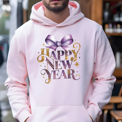 Happy New Year with Ribbon Hoodie