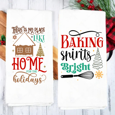 Christmas Kitchen Towels  Sublimation Gang Sheets