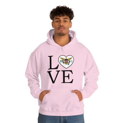 Heart of the USVI Flag Hoodie