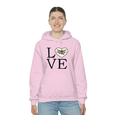 Heart of the USVI Flag Hoodie