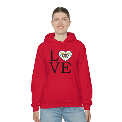 Heart of the USVI Flag Hoodie