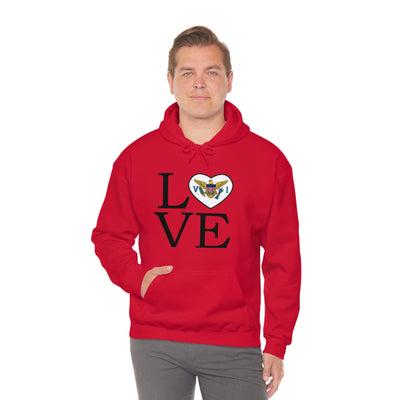 Heart of the USVI Flag Hoodie