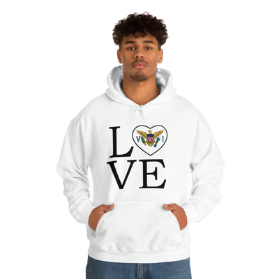 Heart of the USVI Flag Hoodie