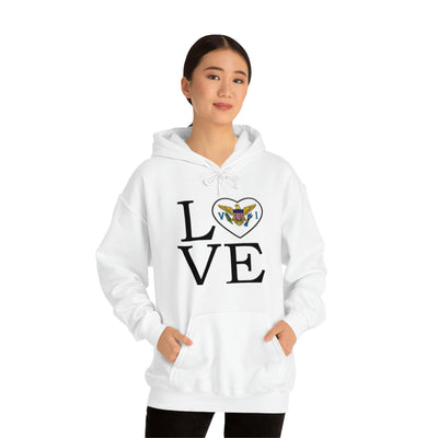 Heart of the USVI Flag Hoodie