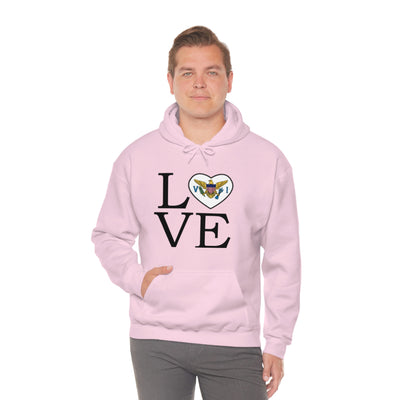 Heart of the USVI Flag Hoodie