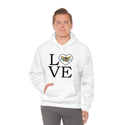 Heart of the USVI Flag Hoodie