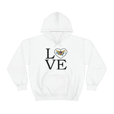 Heart of the USVI Flag Hoodie