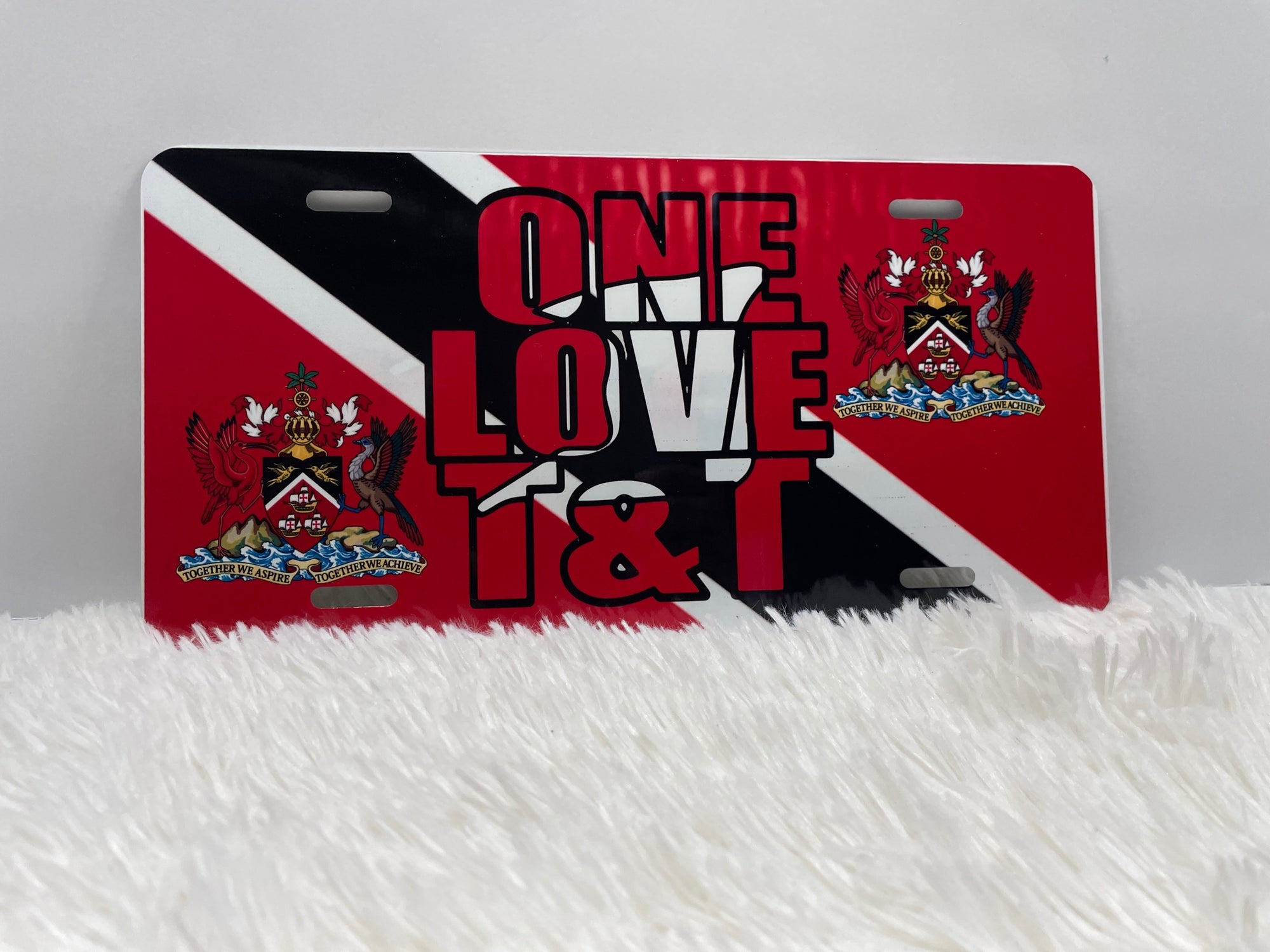 ONE LOVE T&T LICENSE PLATE - GULLYDESIGN