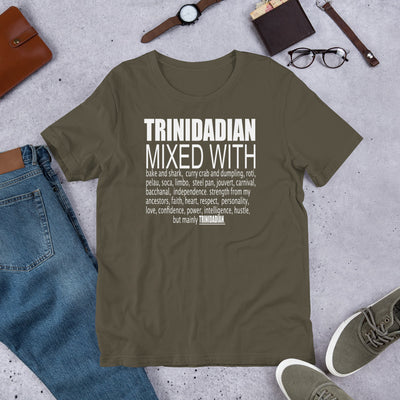 Trinidadian Mixed with curry crab and  and steel pan Tee - GULLYDESIGN